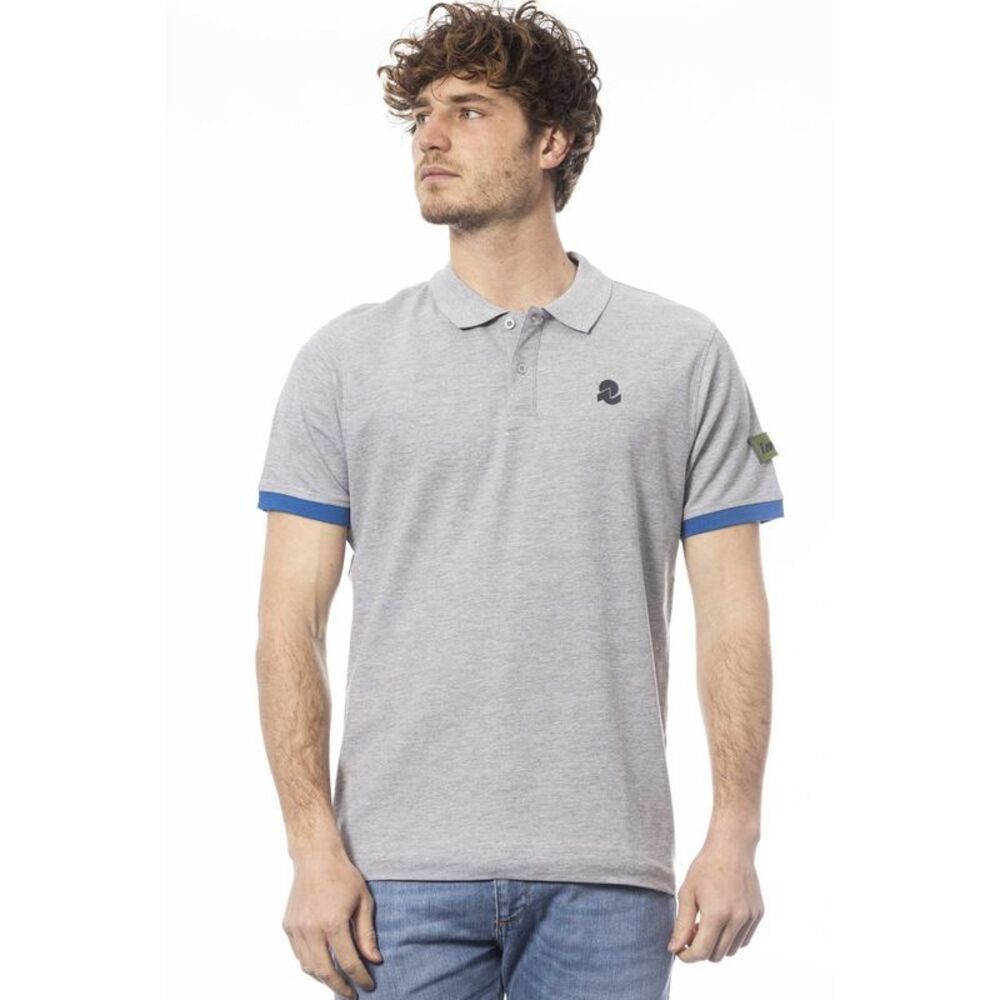Invicta Gray Cotton Men Polo Men's Shirt